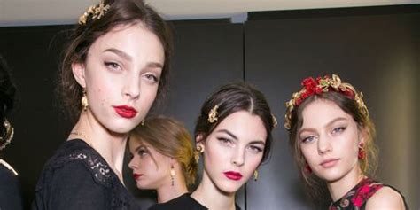 Red Lips & Ornate Accessories at Dolce & Gabbana 